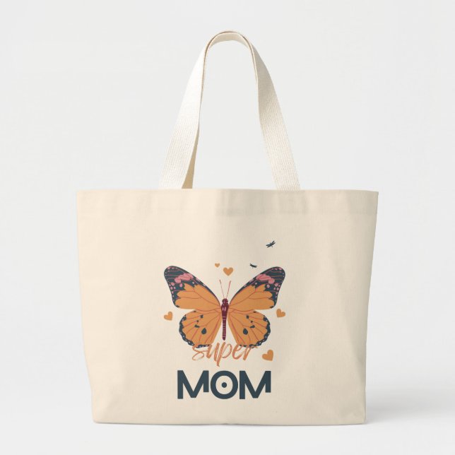 Mushroom Super MAMA Jumbo Stoffbeutel (Vorne)