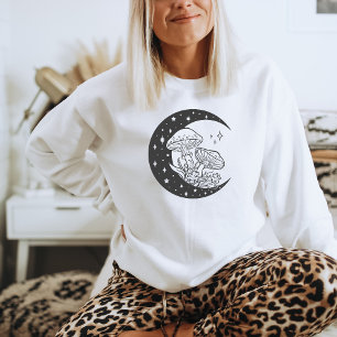 Mushroom Sweatshirt Mystical Hütte Core Womens