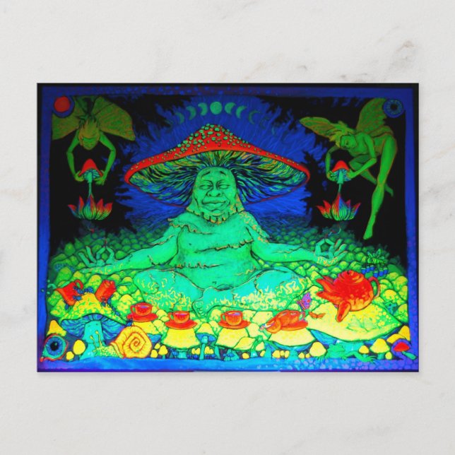 Mushroom Tee Postkarte (Vorderseite)