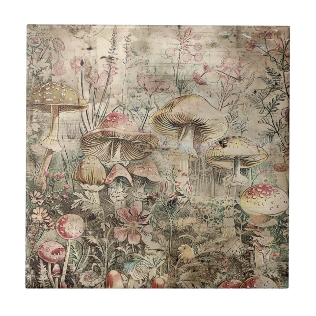 Mushroom Tile, mystisch Fliese (Vorderseite)