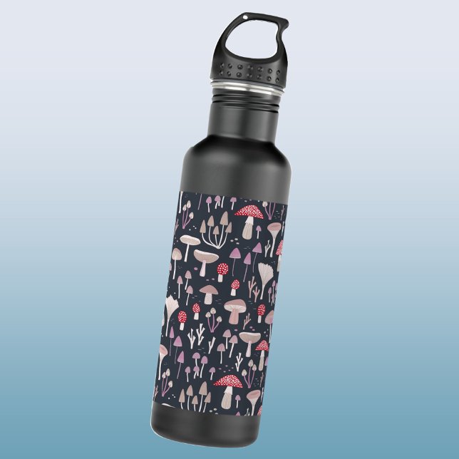 Mushroom Toadstool Fungi Edelstahlflasche (Mushroom toadstool pattern water bottle)