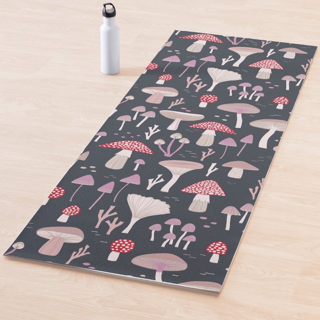 Mushroom Toadstool Fungi Yogamatte (Mushroom toadstool and fungi yoga mat)
