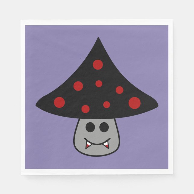 Mushroom Vampire Paper Napkins Serviette (Vorderseite)