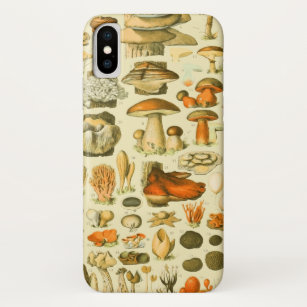 Mushroom Vintag Toadstool Antike Illustration Case-Mate iPhone Hülle