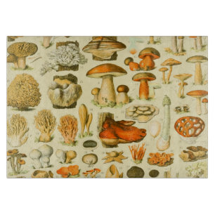 Mushroom Vintag Toadstool Antike Illustration Schneidebrett