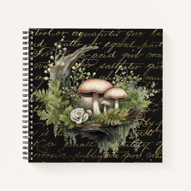 Mushroom-Wald Notizbuch (Vorderseite)