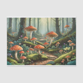 Mushroom-Wald Seidenpapier