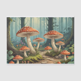 Mushroom-Wald Seidenpapier