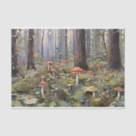 Mushroom-Wald Seidenpapier