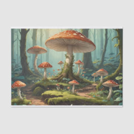 Mushroom-Wald Seidenpapier