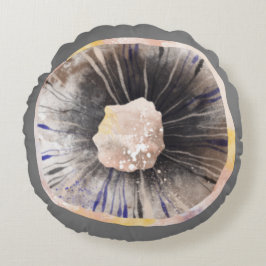 Mushroom Watercolor Rundes Kissen