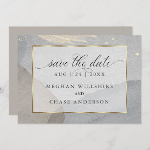 Mushroom Watercolor Splash on Granite Stone Einladung