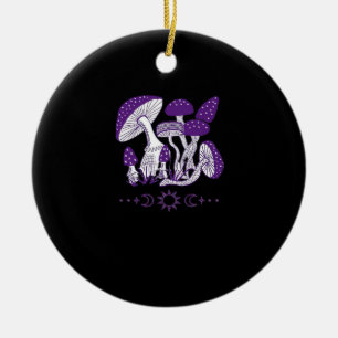 Mushroom Whimsigoth Vibes Keramik Ornament
