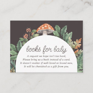 Mushroom Woodland Baby Showbücher für Baby Begleitkarte