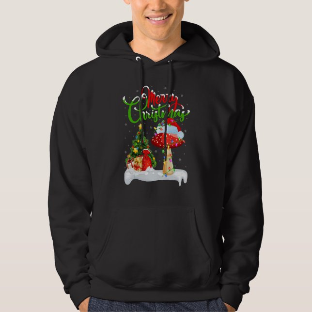 Mushroom   Xmas Decorations Santa Mushroom Christm Hoodie (Vorderseite)