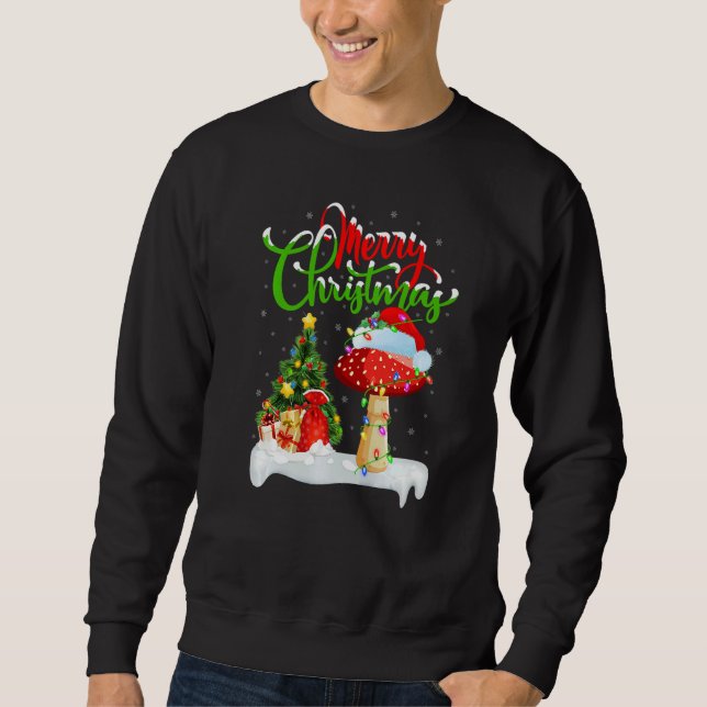 Mushroom  Xmas Decorations Santa Mushroom Christma Sweatshirt (Vorderseite)