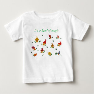 Mushrooms Baby Fine Jersey T - Shirt, White T-shirt
