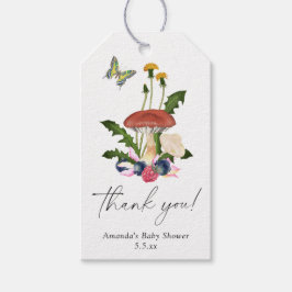 Mushrooms Babydusche danke Geschenkanhänger