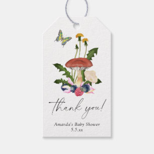 Mushrooms Babydusche danke Geschenkanhänger