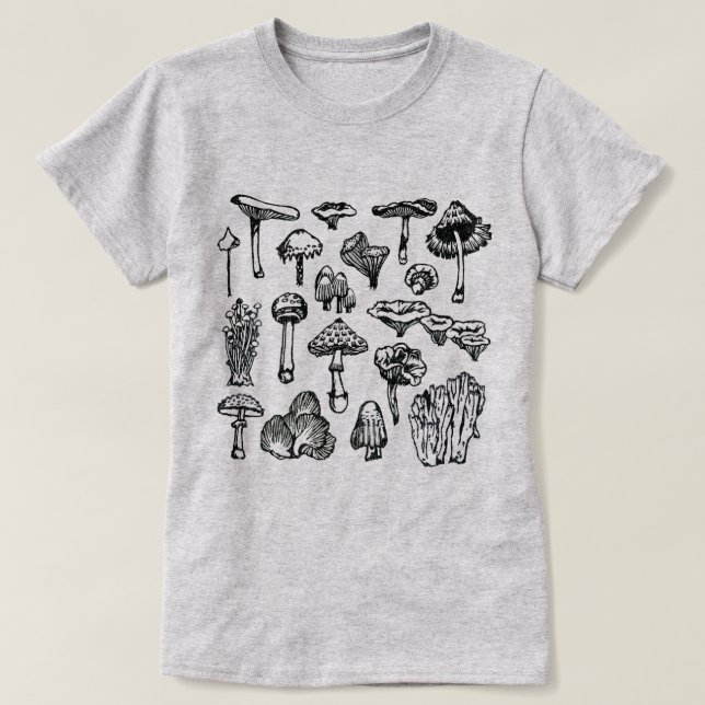 Mushrooms（Ladies） T-Shirt (Design vorne)