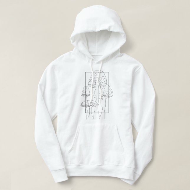 Mushrooms Mind Frame Hoodie Sweatshirt (Design vorne)