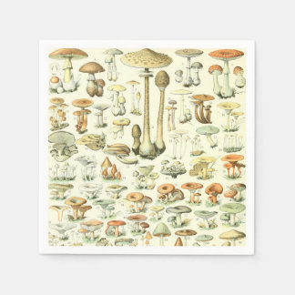 Mushrooms Paper Napkin Serviette