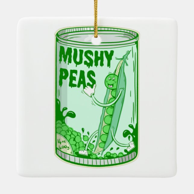 Mushy Peas Keramikornament (Rückseite)