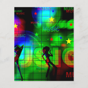 music-163256 BRIGHT NEON LIGHTS FARBEN MUSIC DANCI Flyer