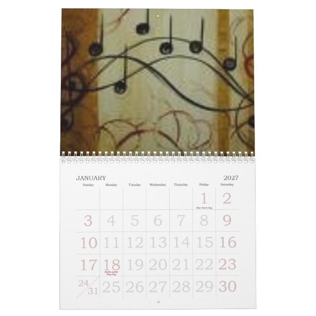 music<3 kalender (Jan 2027)