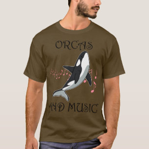 Music and Orcas Musician Whale Ocean Sweatshirt  T-Shirt