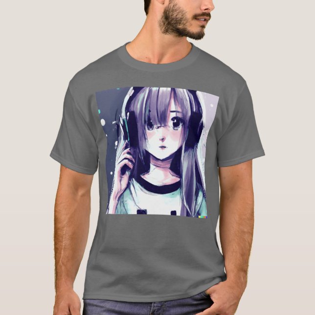 Music Anime Natural Cute Girl friends T-Shirt (Vorderseite)
