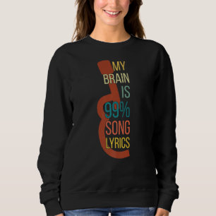 Music Apparel Sängerin Mein Gehirn ist 99 Song-Tex Sweatshirt