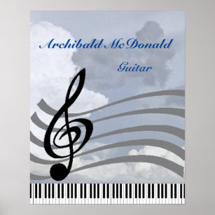 Music Appreciation and Talent personalize Poster