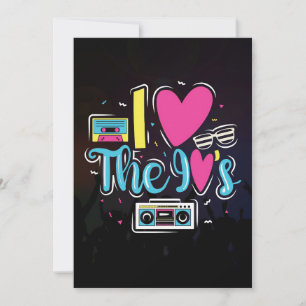 Music Art 90s Retro Cassette-Party Einladung