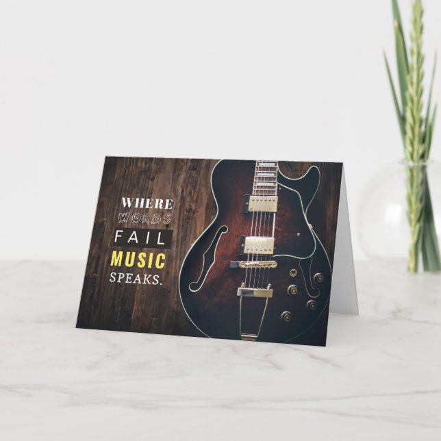 Music Art Music Speaks Karte (Vorderseite)