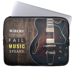 Music Art Music Speaks Laptopschutzhülle