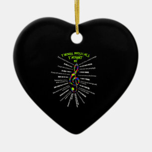 Music Atre Things Musicals Taught Me Actor 3 Keramik Ornament