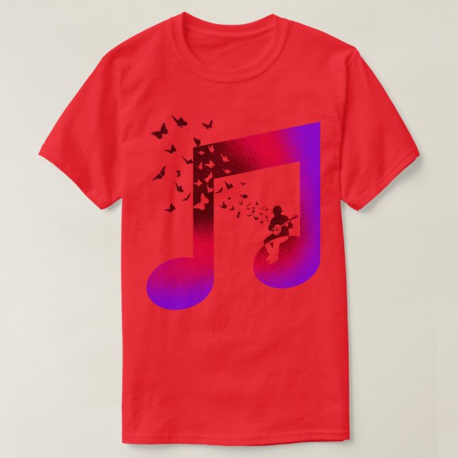Music Banjo Butterfly T-Shirt (Design vorne)