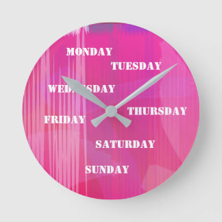 Music Beat Red Wall Clock Runde Wanduhr