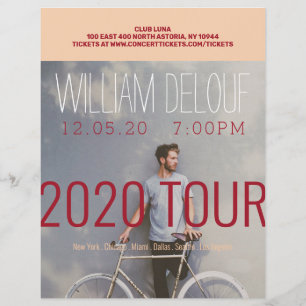 Music, Book, Tour, Band, Author Flyer