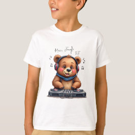 Music Boy, Lächeln Grizzly Bären DJ T - Shirt, Par T-Shirt