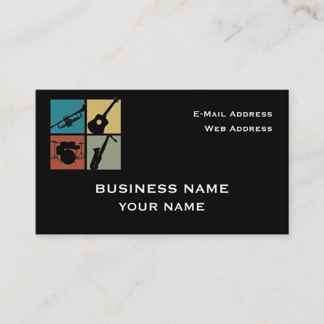 Music Business Card Visitenkarte