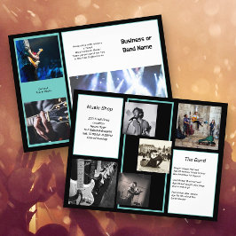 Music Business Viele Fotos Prospektbroschüre Flyer