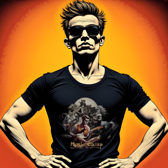 Music Camp Fantasy Jam Session T-Shirt (Von Creator hochgeladen)
