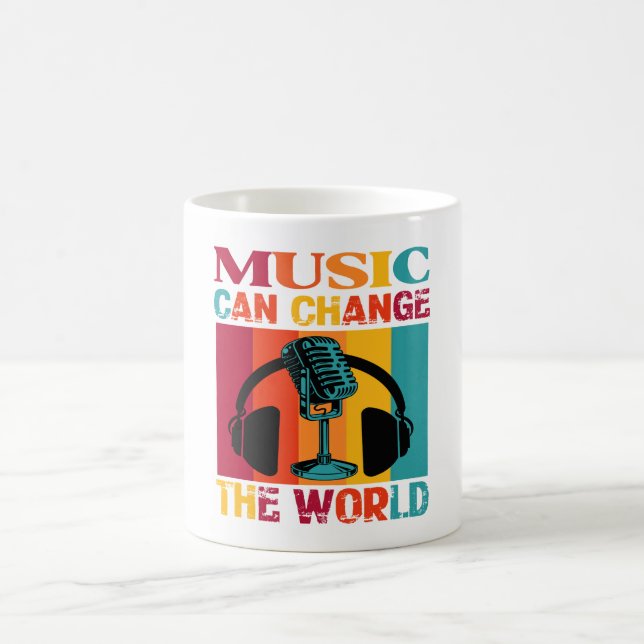 Music Can Change The World Coffee Mug Kaffeetasse (Mittel)