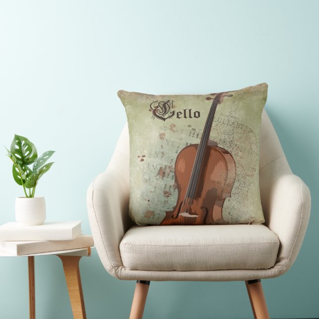 Music CELLO - Pillow Kissen (Stuhl )