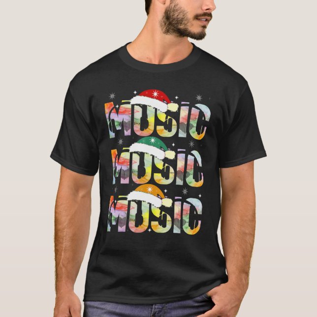 Music CHRISTMAS T-Shirt (Vorderseite)
