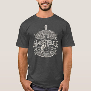 Music City Nashville Gitarre vintage T-Shirt