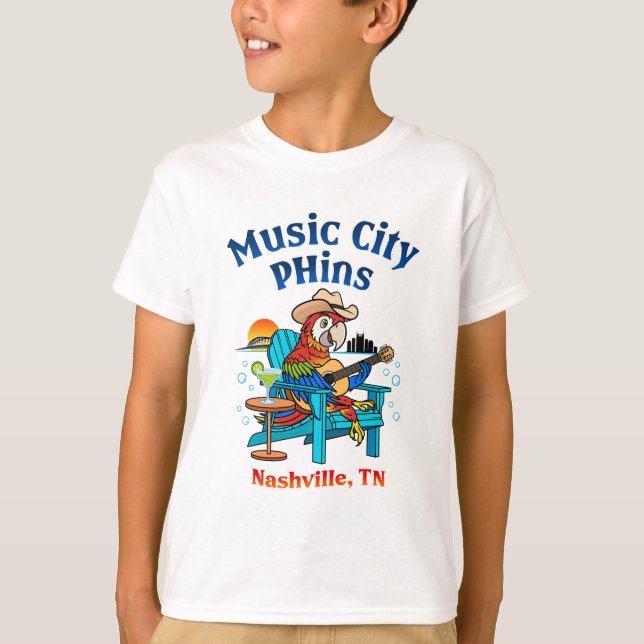 Music City Phines Kids Front Logo T - Shirt (Vorderseite)