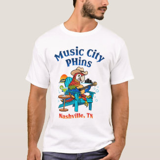 Music City Phins Men's Front Logo T - Shirt